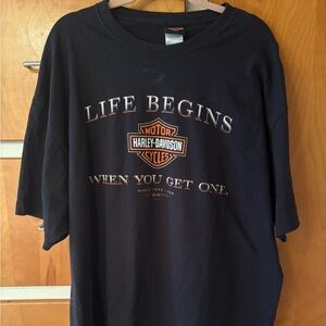 Harley-Davidson Black Men's T-Shirt Buffalo NY 2007 2XL